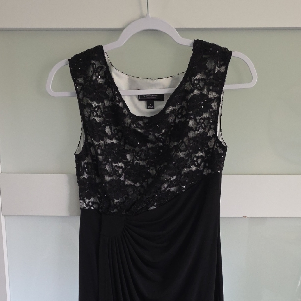 dressbarn Black and White Lace Dress
